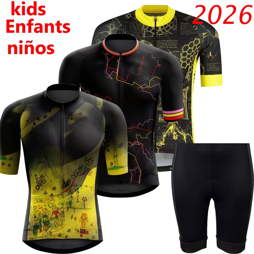 Cycling Gear Girls - Set Maglia Ciclismo Bambini Tour Francia