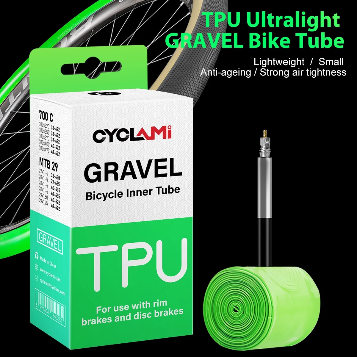 Gravel Bike Tires - CYCLAMI Ultralight Road MTB 29 Bici