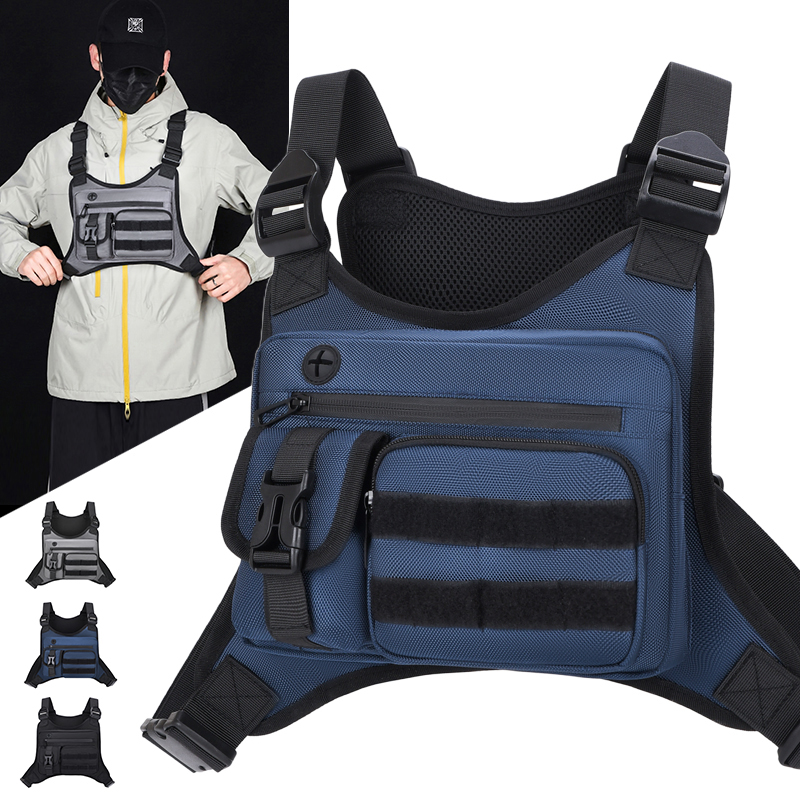Cycling Gear Pack - Borsa Tattica da Petto per Uomo,