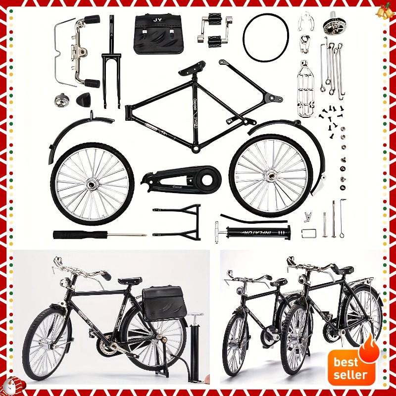 Vintage Cycling Gear - Kit Modello Bicicletta Vintage Dettagliato con