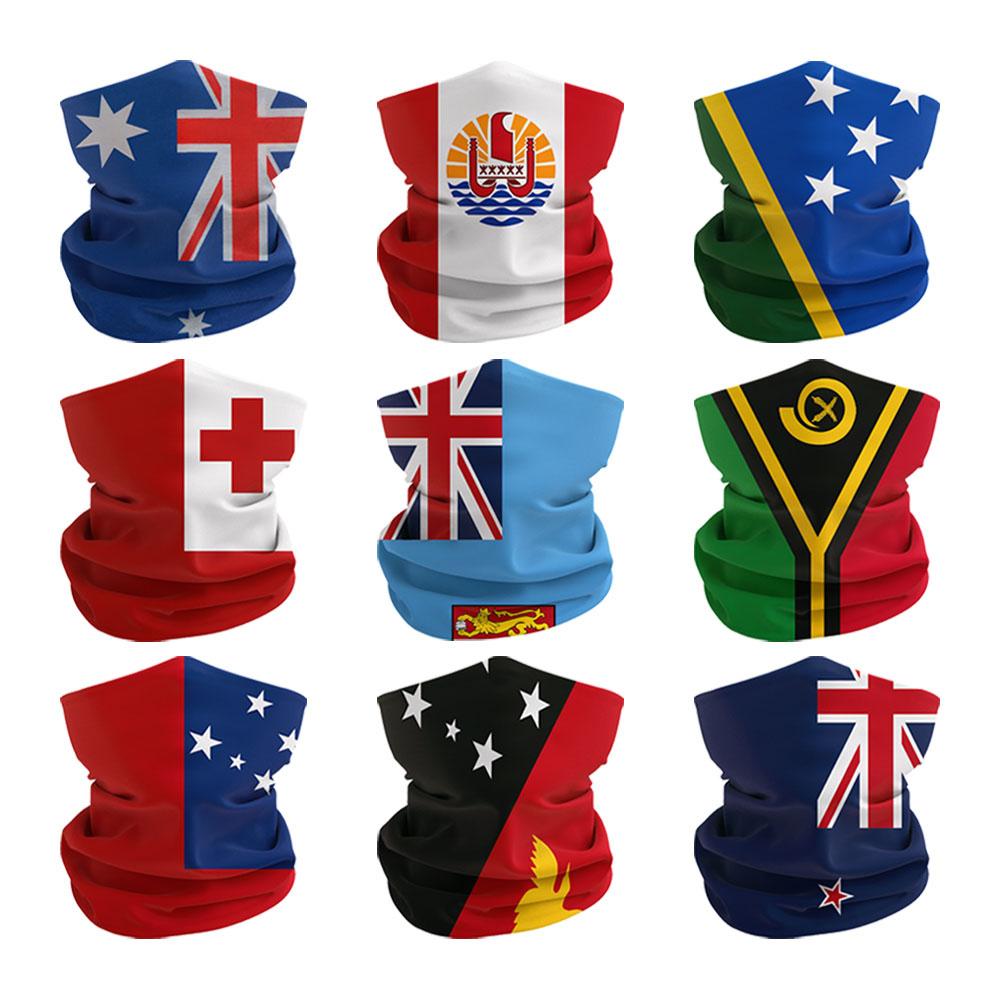 Cycling Gear Australia - Oceania National Flags Face Bandana tubo